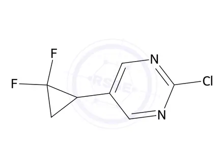 Chemical structure of 2-Chloro-5-(2,2-difluorocyclopropyl)pyrimidine