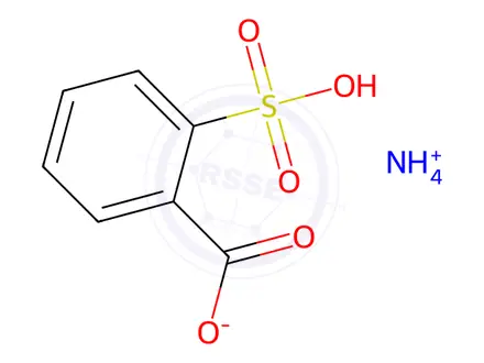 Chemical structure of 2-Sulfobenzoic Acid, Ammonia Salt