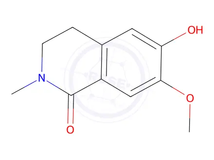Chemical structure of 6-Hydroxy-7-methoxy-2-methyl-3,4-dihydroisoquinolin-1(2H)-one