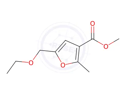 Chemical structure of 5-(Ethoxymethyl)-2-methyl-3-furancarboxylic acid methyl ester