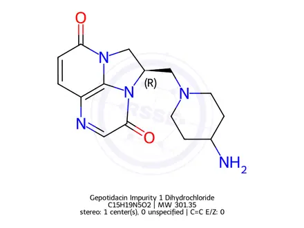 Chemical structure of Gepotidacin Impurity 60