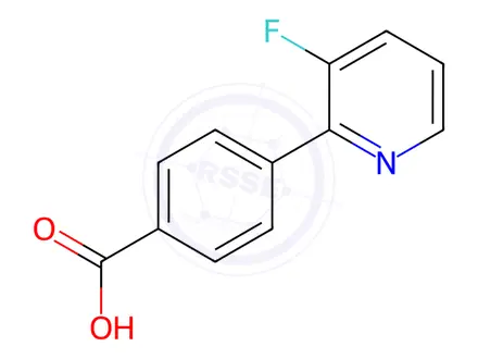 Chemical structure of 4-(3-Fluoropyridin-2-yl)benzoic acid