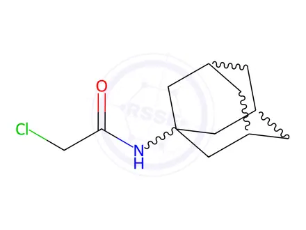 Chemical structure of 1-(Chloroacetylamino) Adamantane (CAAA)
