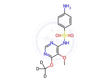 Chemical structure of Sulfadoxine-[D3]