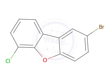 Chemical structure of 2-Bromo-6-chlorodibenzo[b,d]furan