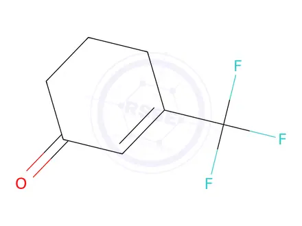 Chemical structure of 3-(trifluoromethyl)cyclohex-2-en-1-one
