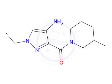 Chemical structure of (4-Amino-1-ethyl-1H-pyrazol-3-yl)(3-methylpiperidin-1-yl)methanone