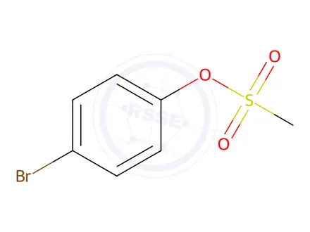 Chemical structure of 4-Bromophenyl methanesulfonate
