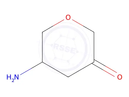 Chemical structure of 5-aminooxan-3-one