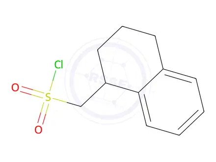 Chemical structure of (1,2,3,4-tetrahydronaphthalen-1-yl)methanesulfonyl chloride