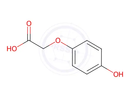 Chemical structure of 2-(4-Hydroxyphenoxy)acetic Acid