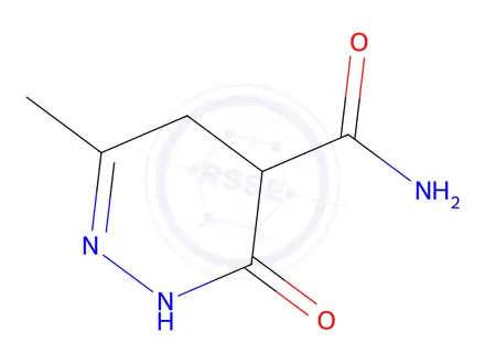 Chemical structure of 6-Methyl-3-oxo-2,3,4,5-tetrahydropyridazine-4-carboxamide