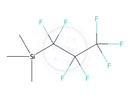 Chemical structure of (Heptafluoropropyl)trimethylsilane