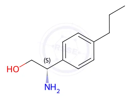 Chemical structure of (S)-2-amino-2-(4-propylphenyl)ethan-1-ol