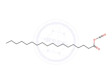 Chemical structure of (octadecanoato-O)oxoaluminium
