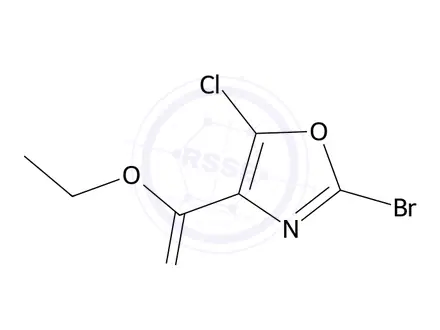 Chemical structure of Ethyl 2-bromo-5-chlorooxazole-4-carboxylate