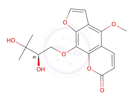 Chemical structure of (+)-Byakangelicin