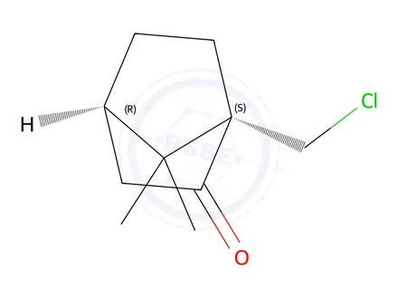 Chemical structure of (1S,4R)-1-(chloromethyl)-7,7-dimethylbicyclo[2.2.1]Heptan-2-one
