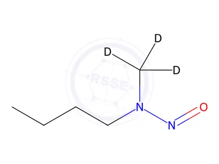 Chemical structure of N-Butyl-N-(methyl-d3)nitrous Amide