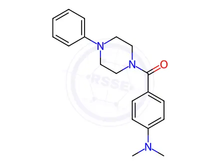 Chemical structure of (4-(Dimethylamino)phenyl)(4-phenylpiperazin-1-yl)methanone