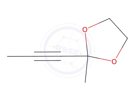 Chemical structure of 1,3-Dioxolane, 2-methyl-2-(1-propynyl)-(9CI)