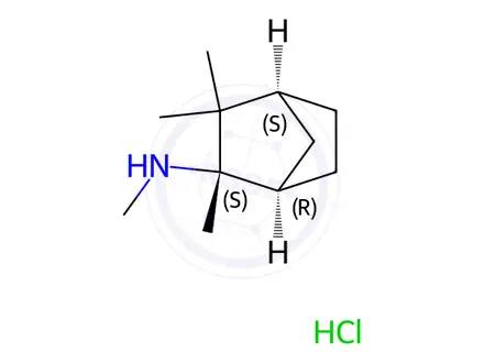 Chemical structure of S-(+)-Mecamylamine Hydrochloride