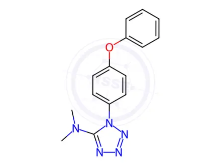 Chemical structure of N,N-Dimethyl-1-(4-phenoxyphenyl)-1H-1,2,3,4-tetrazol-5-amine
