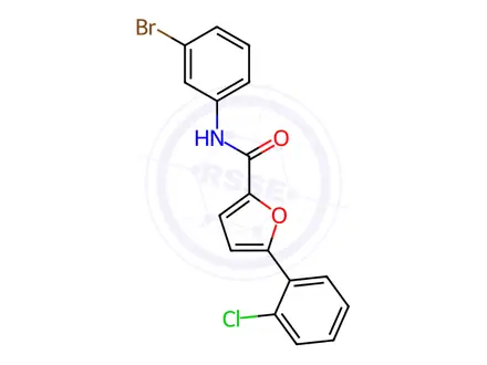 Chemical structure of N-(3-Bromophenyl)-5-(2-chlorophenyl)furan-2-carboxamide