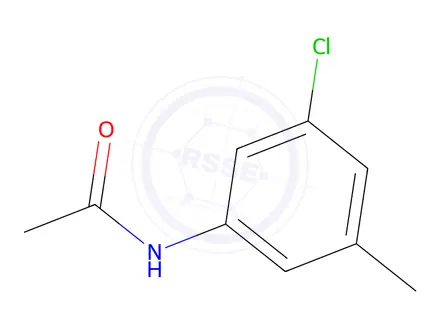 Chemical structure of Acetamide, N-(3-chloro-5-methylphenyl)-