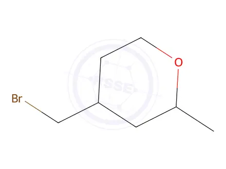 Chemical structure of 4-(bromomethyl)-2-methyloxane