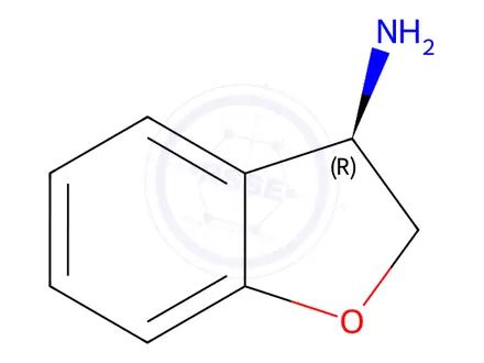 Chemical structure of (3R)-2,3-DIHYDROBENZO[B]FURAN-3-YLAMINE