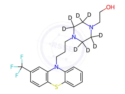 Chemical structure of Fluphenazine-d8