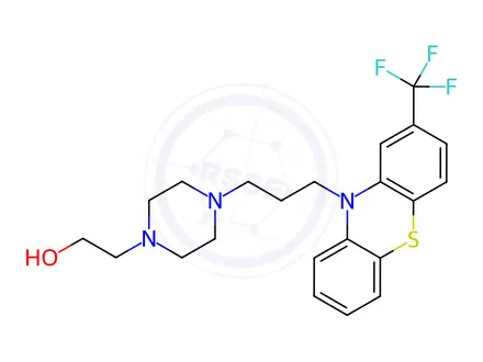 Chemical structure of Fluphenazine in methanol