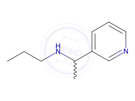 Chemical structure of n-(1-(Pyridin-3-yl)ethyl)propan-1-amine