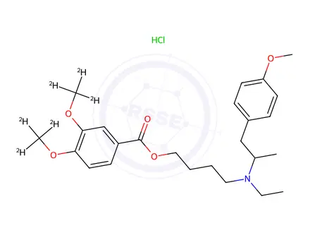 Chemical structure of Mebeverine D6