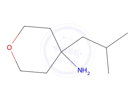Chemical structure of 4-Isobutyltetrahydro-2H-pyran-4-amine