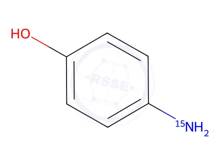 Chemical structure of 4-Aminophenol-15N