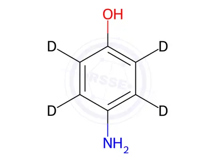Chemical structure of 4-amino-2,5,3,6-d4-phenol