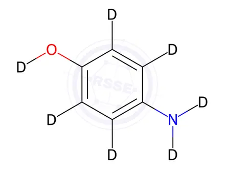 Chemical structure of 4-Aminophenol-d7