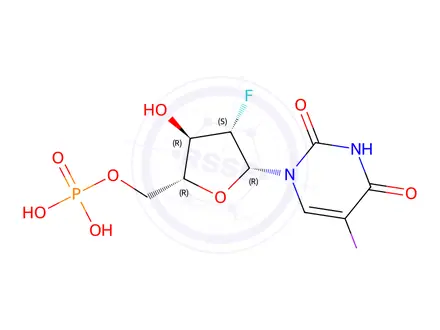 Chemical structure of Fialuridine 5-Monophosphate