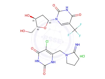 Chemical structure of TAS 102 (2:1)