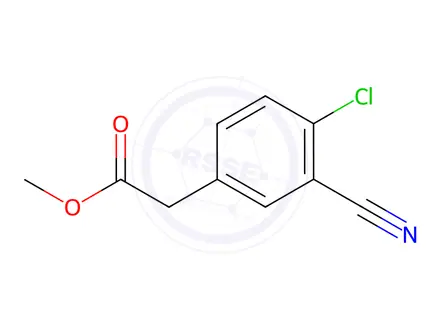Chemical structure of Methyl 2-(4-Chloro-3-cyanophenyl)acetate