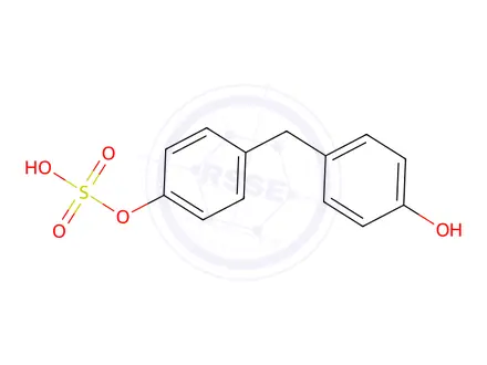Chemical structure of Bisphenol F Monosulfate