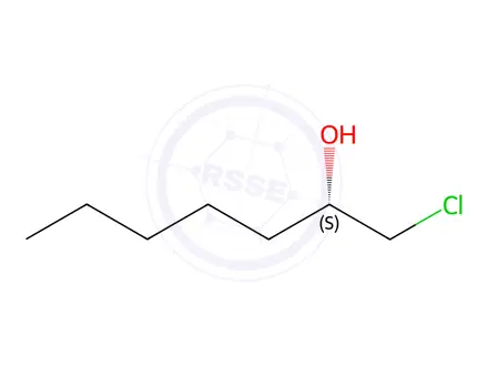 Chemical structure of (S)-1-Chloro-2-heptanol