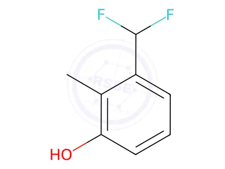 Chemical structure of 3-(Difluoromethyl)-2-methylphenol