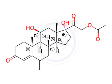 Chemical structure of Hydrocortisone Impurity 161