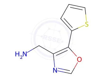 Chemical structure of (5-(Thiophen-2-yl)oxazol-4-yl)methanamine