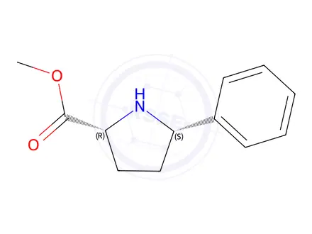 Chemical structure of methyl (2R,5S)-5-phenylpyrrolidine-2-carboxylate(WXC08845)