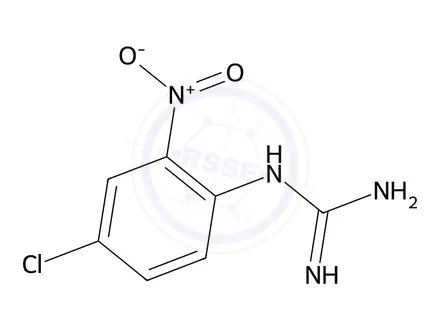Chemical structure of 1-(4-Chloro-2-nitrophenyl)guanidine
