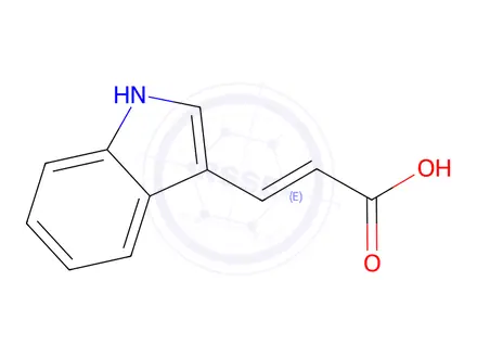 Chemical structure of trans-Indole-3-acrylic Acid